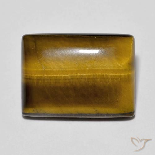 13.15ct 자연스러운 미디엄 브라운 호랑이의 눈, 바게트, 불투명체