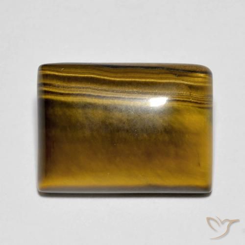 10.12ct 자연스러운 Medium Dark-Brown 호랑이의 눈, 바게트, 불투명체