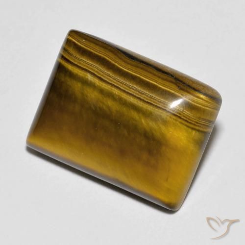 10.12캐럿 천연 Medium Dark-Brown 호랑이의 눈, 바게트, 불투명체