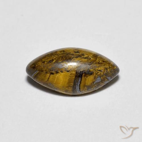 1.37ct 자연스러운 황갈색 호랑이의 눈, 보석, 불투명체