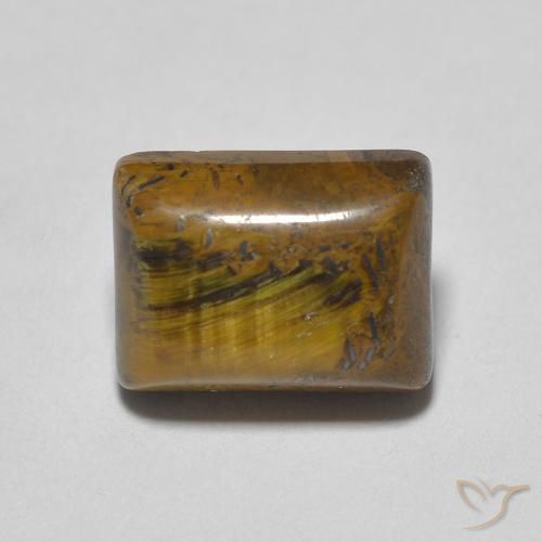 1.84ct 자연스러운 연한 갈색 호랑이의 눈, 바게트, 불투명체