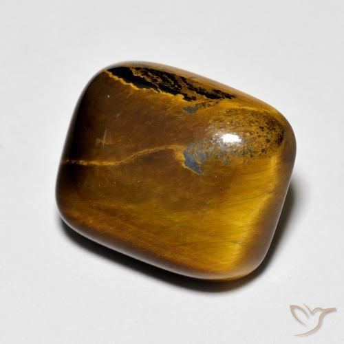 8.75ct 자연스러운 황갈색 호랑이의 눈, 방석, 불투명체