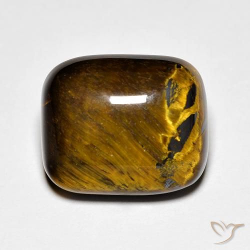 8.91ct 자연스러운 미디엄 브라운 호랑이의 눈, 방석, 불투명체