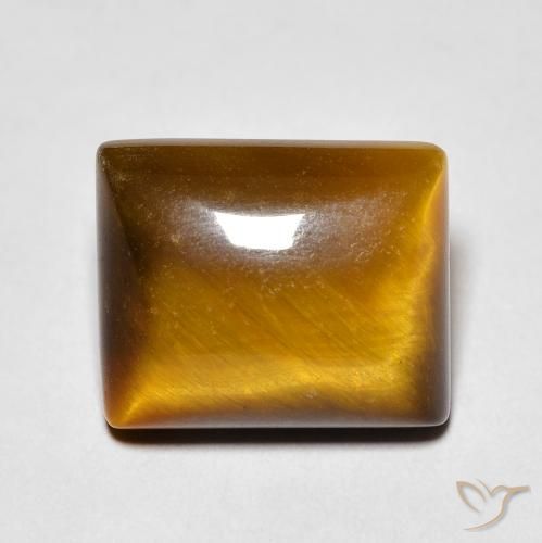 6.31ct 자연스러운 Medium Light-Brown 호랑이의 눈, 바게트, 불투명체