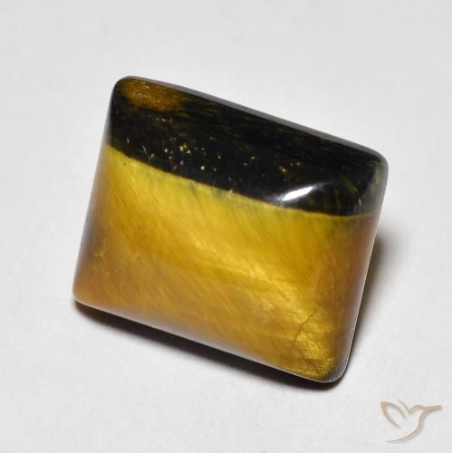 6.42ct 자연스러운 Medium Dark-Brown 호랑이의 눈, 바게트, 불투명체