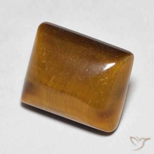 6.62ct 자연스러운 미디엄 브라운 호랑이의 눈, 바게트, 불투명체