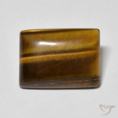 12.14ct 자연스러운 미디엄 브라운 호랑이의 눈, 바게트, 불투명체