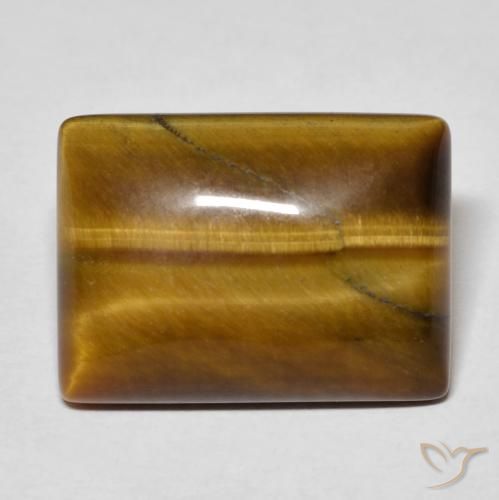 12.27ct 자연스러운 미디엄 브라운 호랑이의 눈, 바게트, 불투명체
