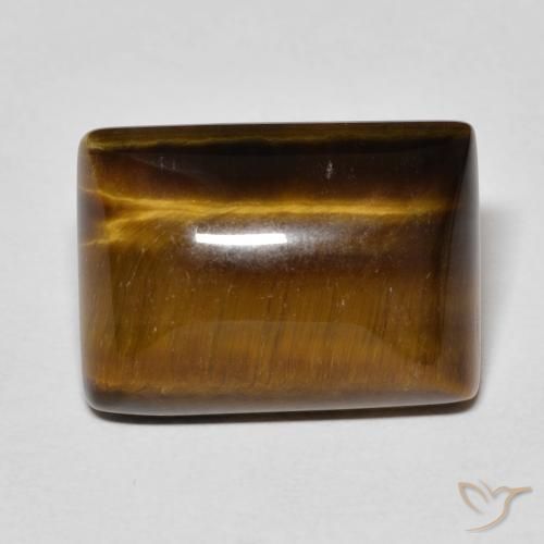 13.92ct 자연스러운 미디엄 브라운 호랑이의 눈, 바게트, 불투명체