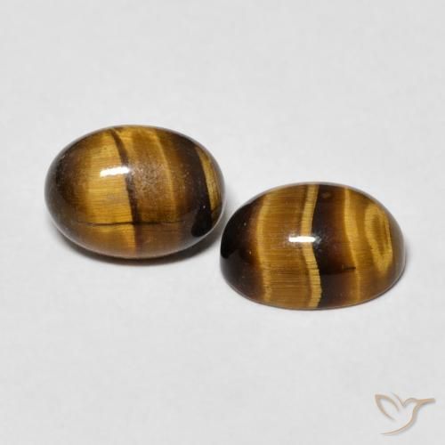 2.69캐럿 천연 Medium Dark-Brown 호랑이의 눈 보석, 타원형, 불투명체