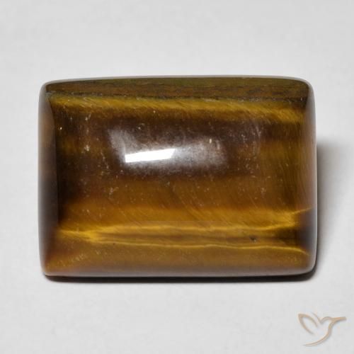 13.54ct 자연스러운 진저브라운 호랑이의 눈, 바게트, 불투명체