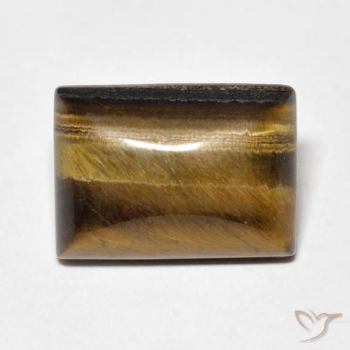 7.83ct 자연스러운 미디엄 브라운 호랑이의 눈, 바게트, 불투명체