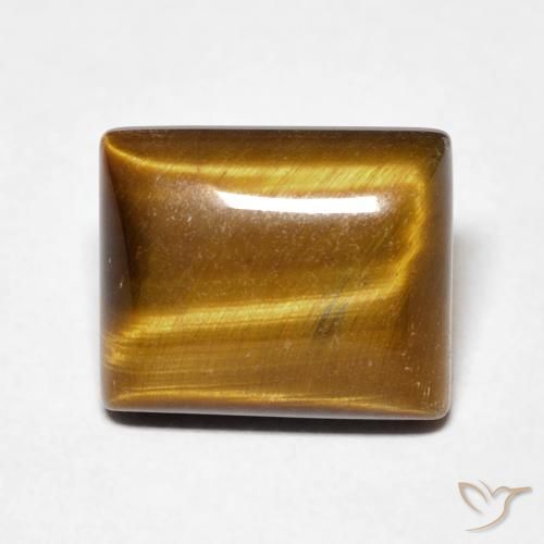 5.82ct 자연스러운 황갈색 호랑이의 눈, 바게트, 불투명체