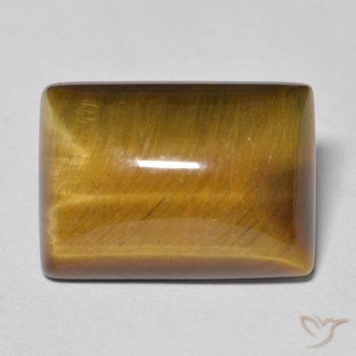 13.33ct 자연스러운 미디엄 브라운 호랑이의 눈, 바게트, 불투명체
