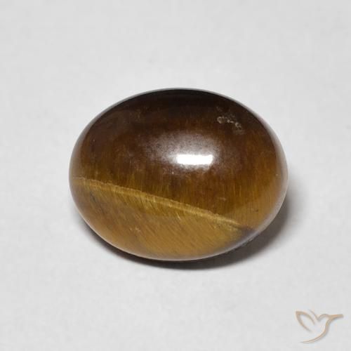 2.83ct 자연스러운 진저브라운 호랑이의 눈, 타원형, 불투명체