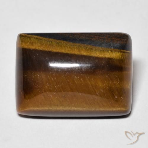 14.98ct 자연스러운 Medium Light-Brown 호랑이의 눈, 바게트, 불투명체