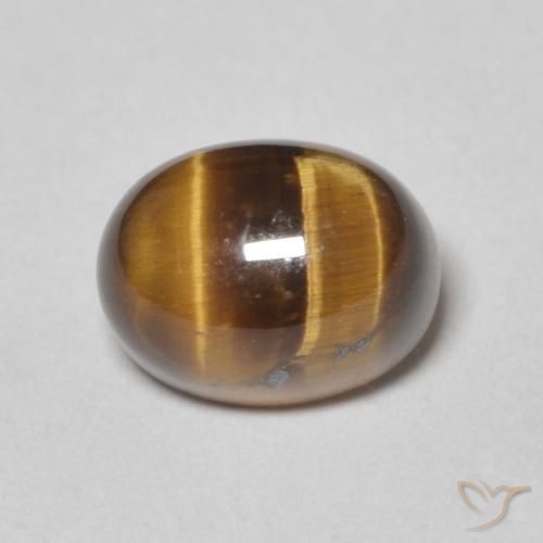 2.83ct 자연스러운 진저브라운 호랑이의 눈, 타원형, 불투명체