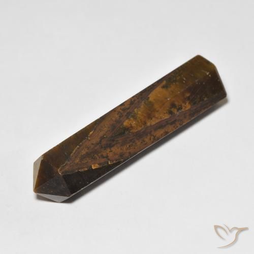 25.96ct 자연스러운 히코리 브라운 호랑이의 눈, 팬시한, 불투명체