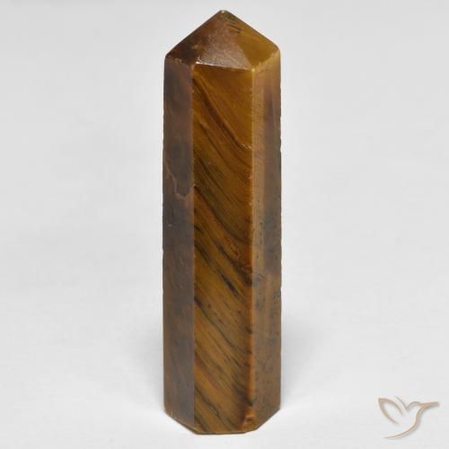 32.34ct 자연스러운 Medium Light-Brown 호랑이의 눈, 팬시한, 불투명체