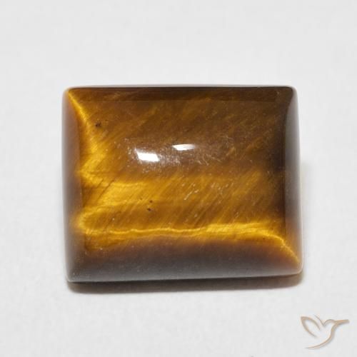 6.08ct 자연스러운 진저브라운 호랑이의 눈, 바게트, 불투명체
