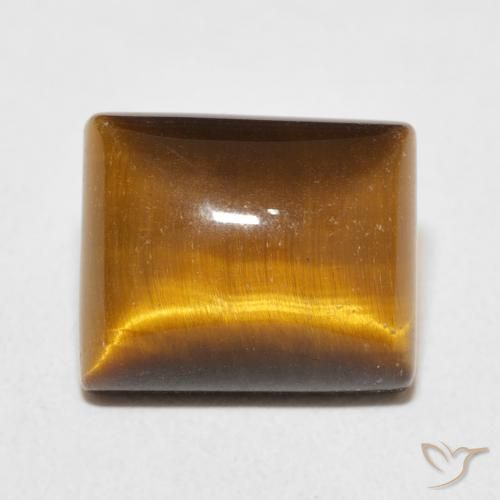 6.30ct 자연스러운 웜 브라운 호랑이의 눈, 바게트, 불투명체