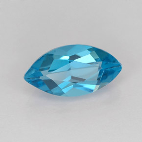 1.40캐럿 천연 스위스 블루 토파즈, 마퀴즈, 9.9×5.2 mm, VVS-VS