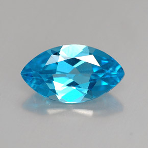 1.54캐럿 천연 스위스 블루 토파즈, 마퀴즈, 10.3×5.8 mm, VVS