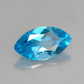 1.54캐럿 천연 스위스 블루 토파즈, 마퀴즈, 10.3×5.8 mm, VVS
