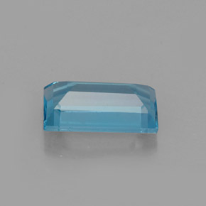 1.83캐럿 천연 스위스 블루 토파즈, 바게트, 9.2×5.2 mm, VVS