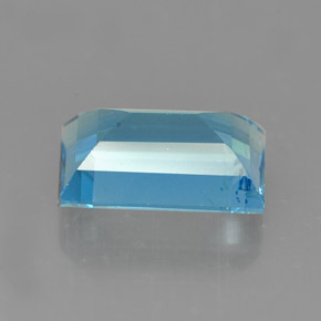 2.17캐럿 천연 스위스 블루 토파즈, 바게트, 9×6 mm, VS