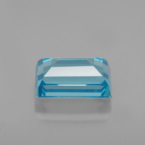 2.47캐럿 천연 스위스 블루 토파즈, 바게트, 8.8×5.5 mm, VS