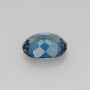 2.43캐럿 천연 런던 블루 토파즈, 타원형 컷, 9.4×7.3 mm, VVS