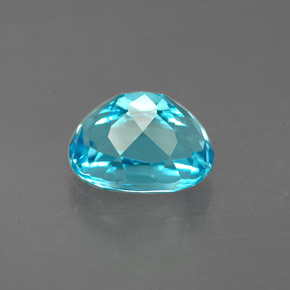 2.38캐럿 천연 스위스 블루 토파즈, 타원형 컷, 8.3×6.3 mm, VVS
