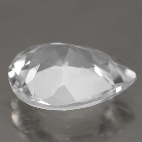 8.70캐럿 천연 화이트 토파즈, 배 모양, 15.6×11.8 mm, VVS