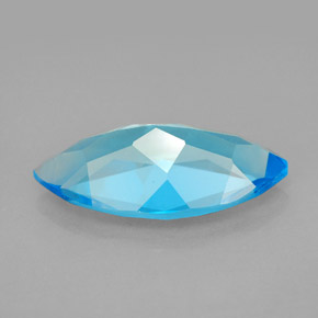 6.46캐럿 천연 스위스 블루 토파즈, 마퀴즈, 18.1×9.1 mm, VVS-VS