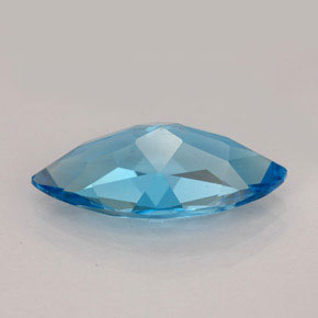 6.26캐럿 천연 스위스 블루 토파즈, 마퀴즈, 18.1×9.2 mm, VVS