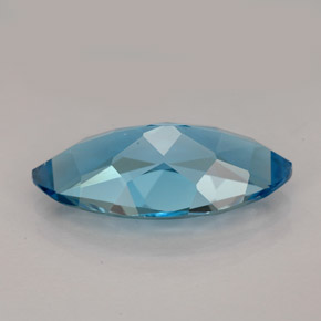 6.65캐럿 천연 스위스 블루 토파즈, 마퀴즈, 18.1×9.2 mm, VVS