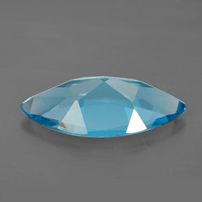 5.75캐럿 천연 스위스 블루 토파즈, 마퀴즈, 18.1×9.1 mm, VVS