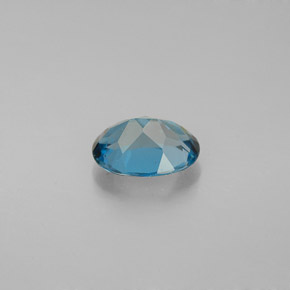 1.52캐럿 천연 런던 블루 토파즈, 타원형 컷, 8.2×6.1 mm, VVS