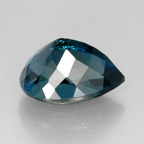 12.93캐럿 천연 런던 블루 토파즈, 배 모양, 15.8×12.4 mm, VVS-VS