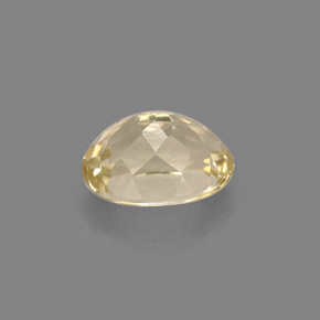 2.33캐럿 천연 라이트 옐로우 토파즈, 타원형 컷, 8.8×6.8 mm, VVS