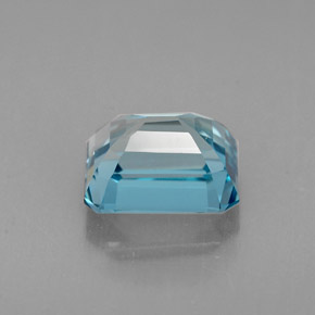 2.01캐럿 천연 런던 블루 토파즈, 에메랄드 컷, 7.4×6 mm, VVS