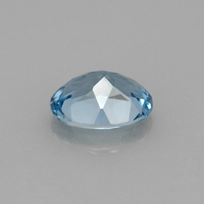 1.91캐럿 천연 런던 블루 토파즈, 타원형 컷, 8.7×6.9 mm, VVS
