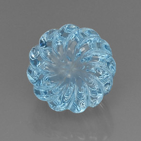 8.90캐럿 천연 스위스 블루 토파즈, 멋진 모양, 11.8×11.8 mm, 투명한