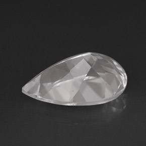 3.63캐럿 천연 화이트 토파즈, 배 모양, 12.1×8.1 mm, VVS-VS