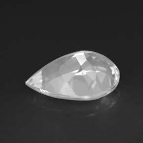 3.65캐럿 천연 화이트 토파즈, 배 모양, 12×8.1 mm, VVS-VS