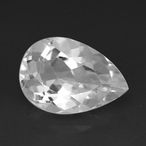 3.92캐럿 천연 화이트 토파즈, 배 모양, 11.8×8.1 mm, VVS-VS