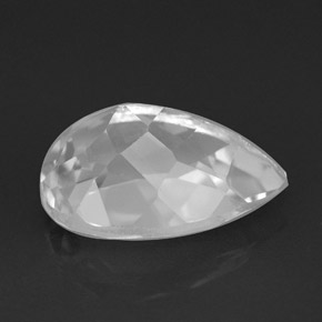 3.92캐럿 천연 화이트 토파즈, 배 모양, 11.8×8.1 mm, VVS-VS