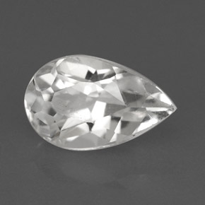 2.36캐럿 천연 화이트 토파즈, 배 모양, 10.1×6.2 mm, VVS-VS