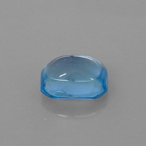 3.19캐럿 천연 스위스 블루 토파즈, 에메랄드 컷, 9.1×7.1 mm, 투명한